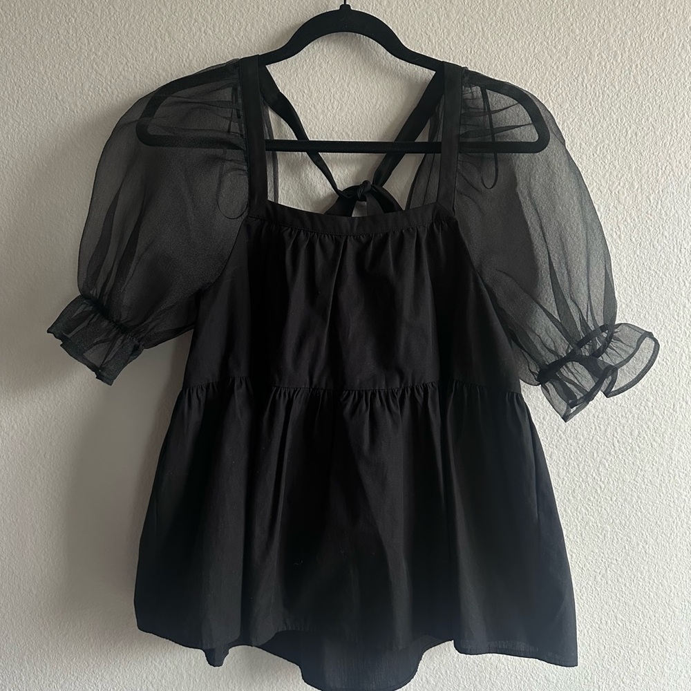 Balloon Sleeve Top